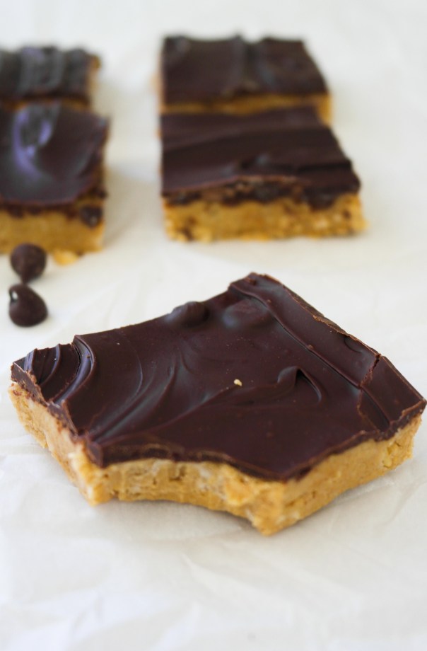 Chocolate Peanut Butter Oatmeal Bars