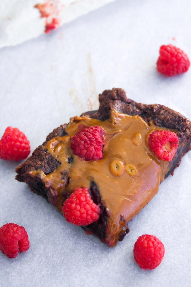 Raspberry Dulce de Leche Brownies