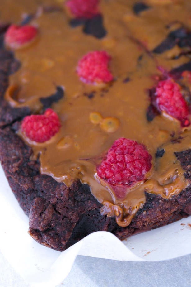 Raspberry Dulce de Leche Brownies