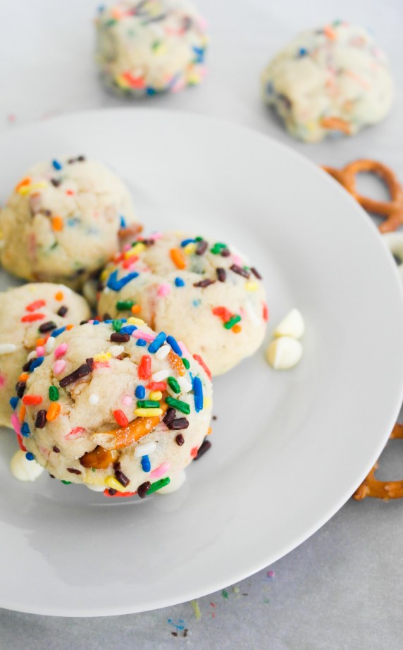 White Chocolate Pretzel Cookies