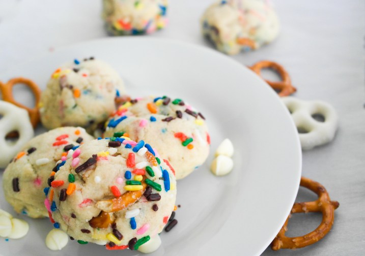 White Chocolate Pretzel Cookies