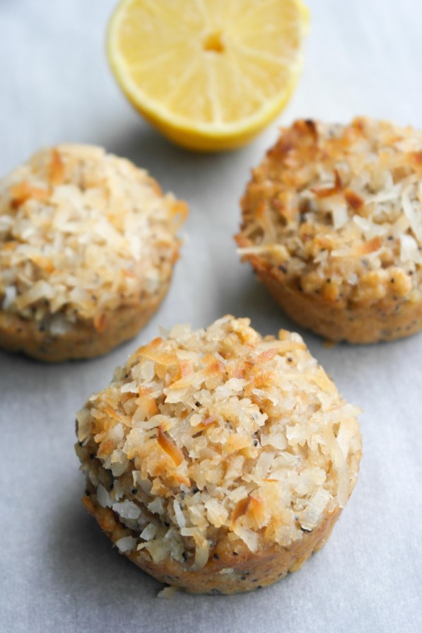 Lemon Poppyseed Whole Wheat Oatmeal Muffins