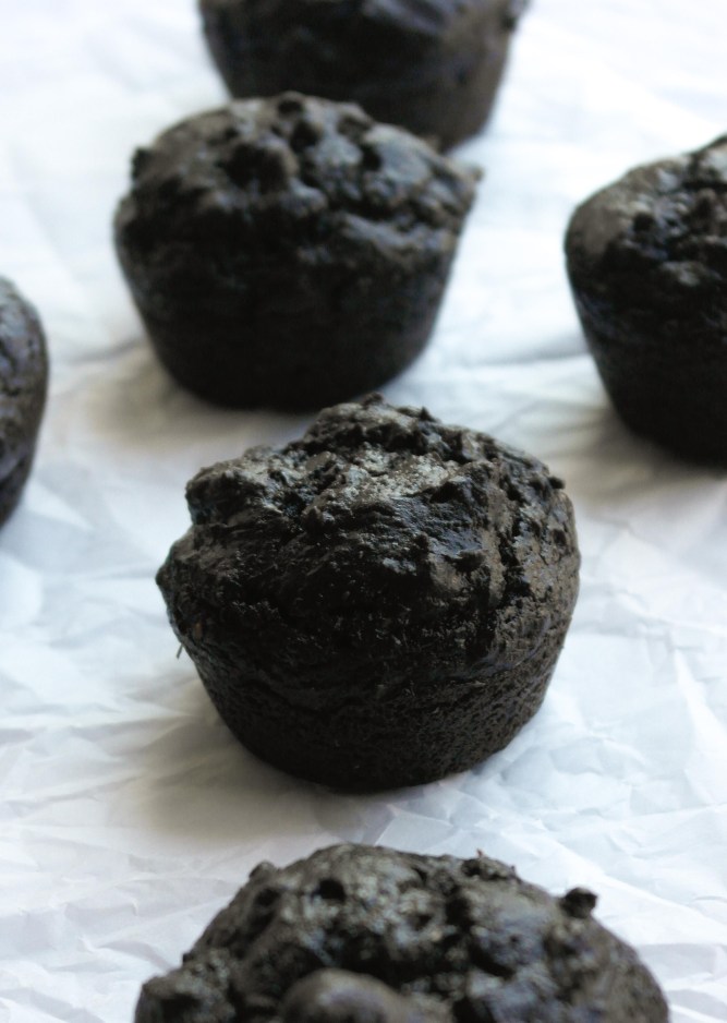 Chocolate Avocado Berry Muffins