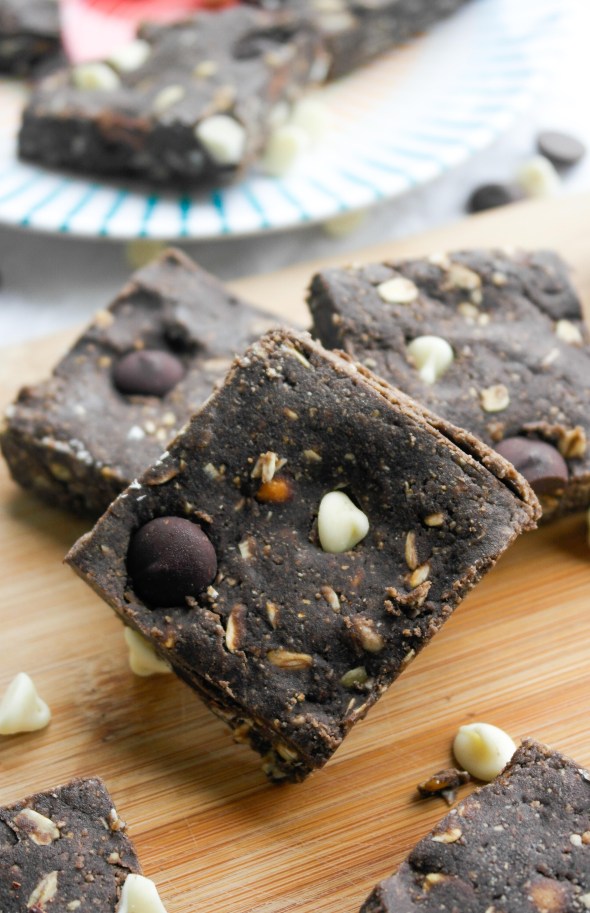 Chocolate Peanut Butter Oat Bars