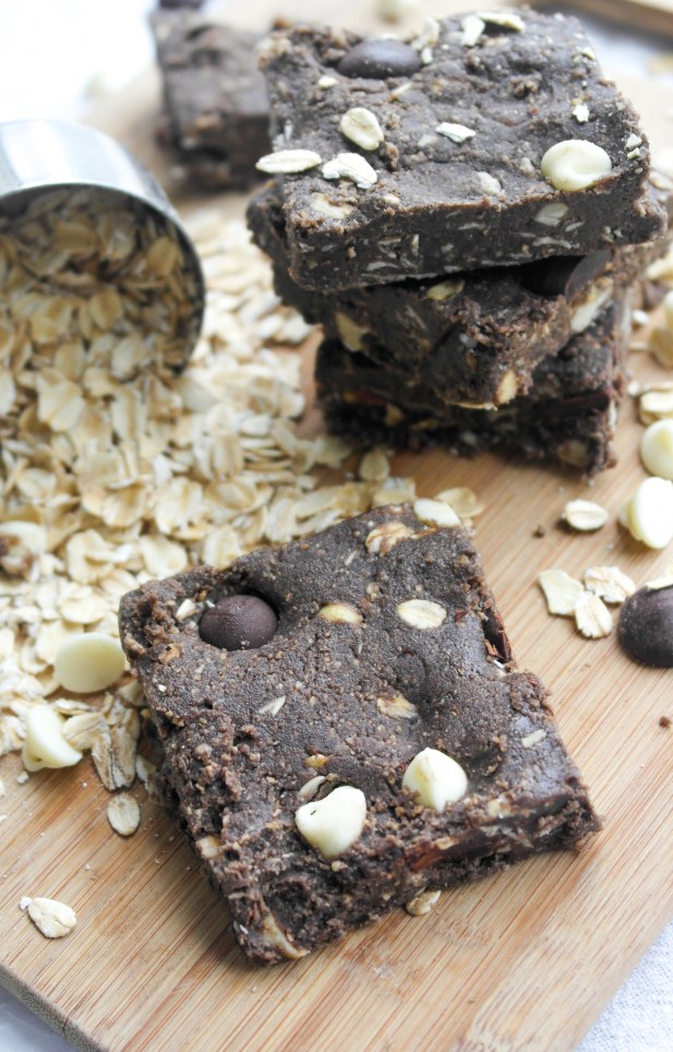 Chocolate Peanut Butter Oat Bars