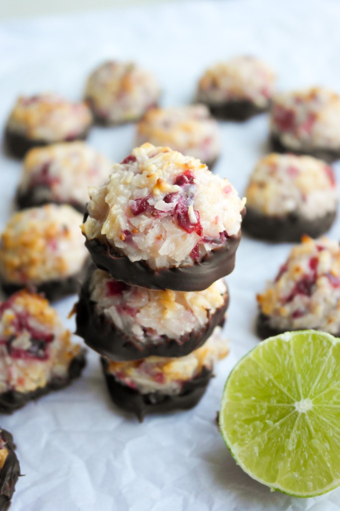 Cranberry Lime Coconut Macaroons