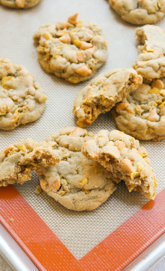 Butterscotch Cornflake Cookies