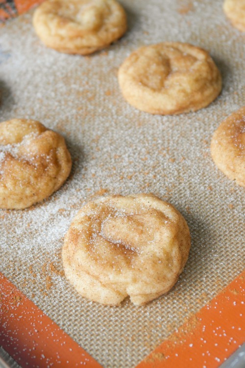 Soft and Thick Snickerdoodle Cookies