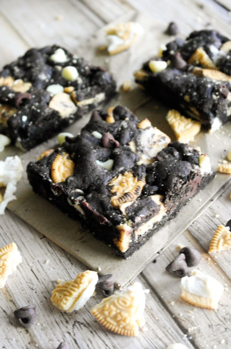 Chocolate Golden Oreo Cookie Bars